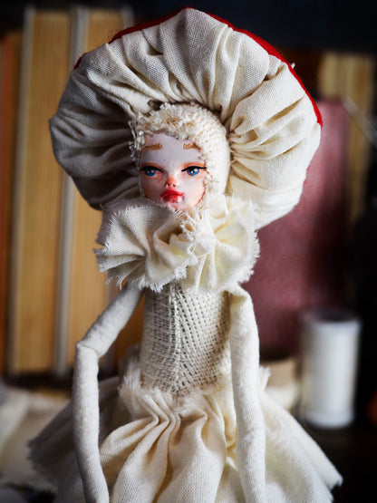 MUSHROOM SPECIMEN N. 8 - Original woodlands handmade art doll by Danita Art, Art Doll by Danita Art