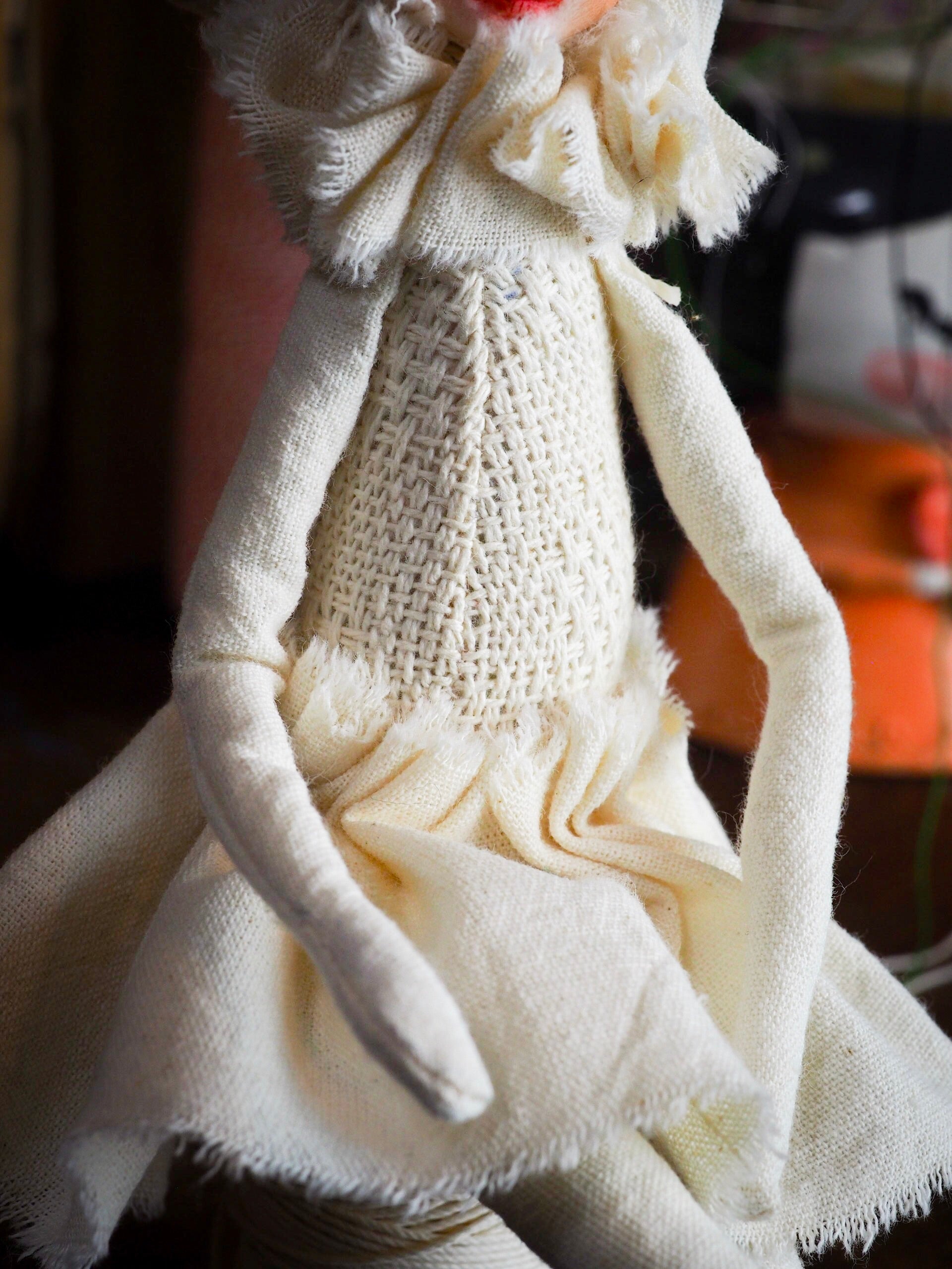 MUSHROOM SPECIMEN N. 6 - Original woodlands handmade art doll by Danita Art, Art Doll by Danita Art