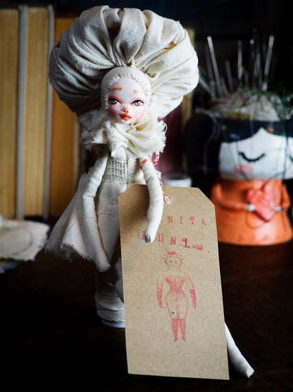 MUSHROOM SPECIMEN N. 9, Art Doll by Danita Art