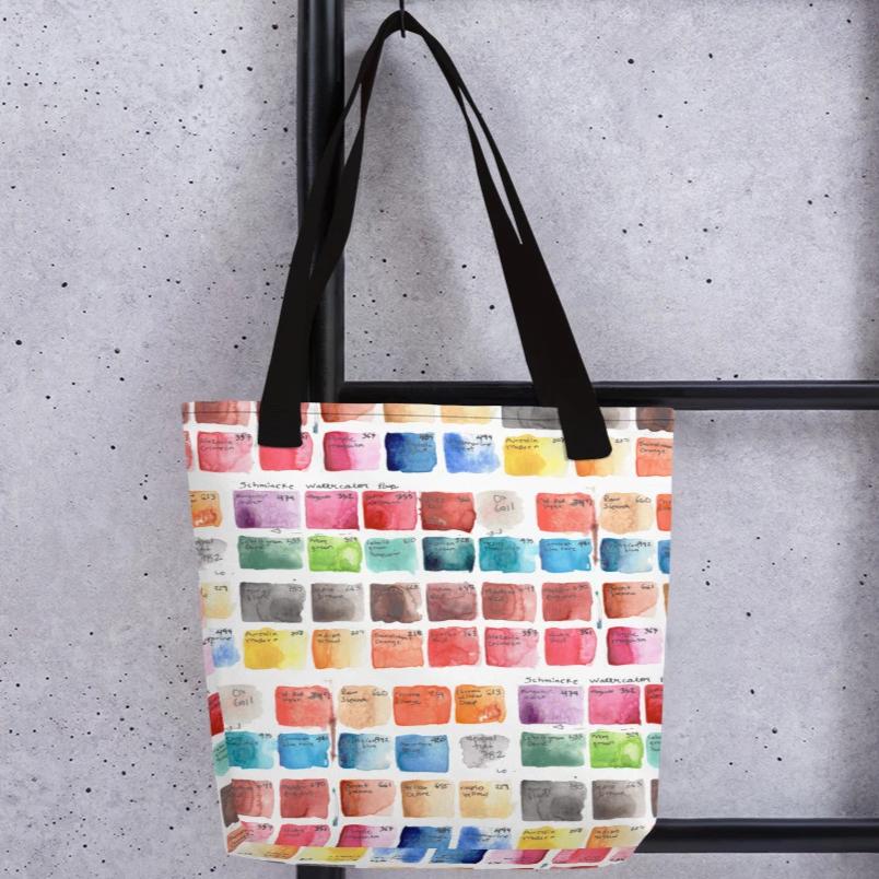 Watercolor Swatches Tote Bag